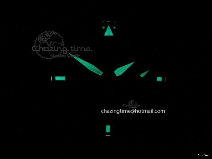 MIROTIME 0107 Durable Big Pilot 5019 Ceramic Case Black Dial Green Markers Asian 23J 7396